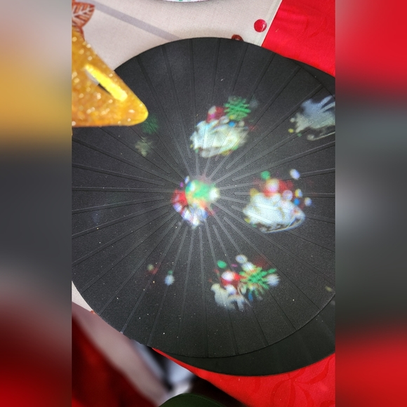 Projector Led Tree Top Star-Glittery Gold - Picture 7 of 8